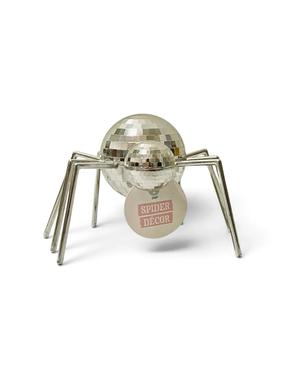 Target Silver Disco Ball Spider Decor - Set of 4